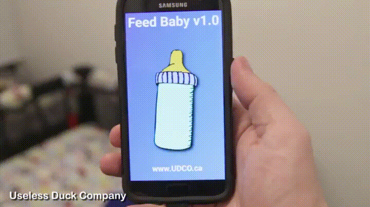 Witzige Babymilch App - Unnütze Erfindungen