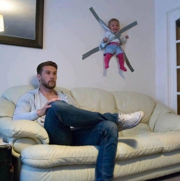 Vaterschaft Baby Trick - In Ruhe Fernsehen
