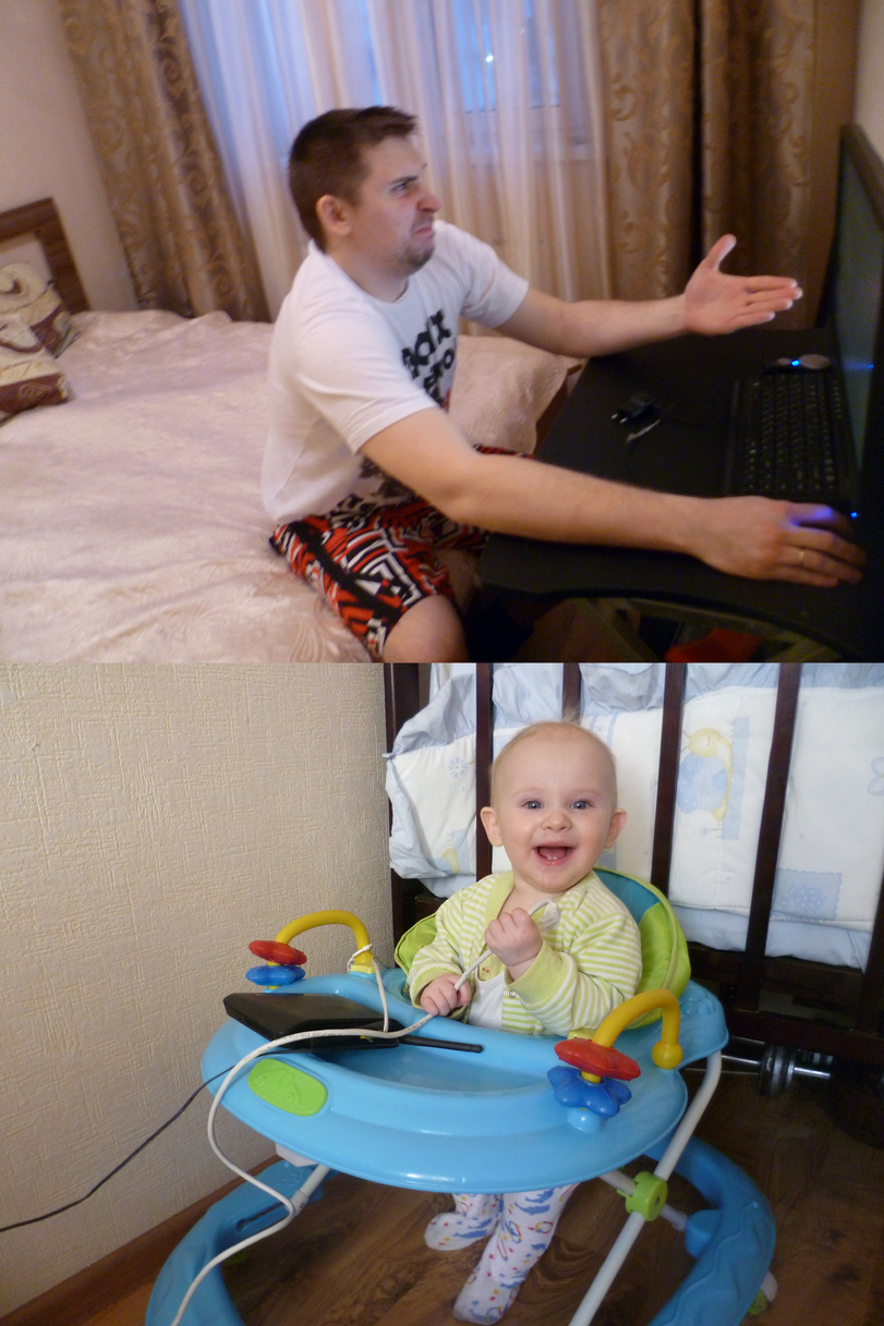 Lustiges Corona Homeoffice mit Baby - Kein Internet