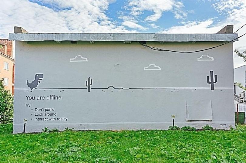 Lustiges Bild You are offline keine Angst interagieren einfach mit der Realitaet Freizeit mit Freude: Entspannung, pur Der Tag, an dem das Internet verschwand - Ein humorvoller Blick auf das Offline-Dasein Beschweren, Freizeit, Internet, Komische Begebenheiten des Lebens, Langeweile | Die Kirche des heiligen Al Bundy 18. April 2023 7