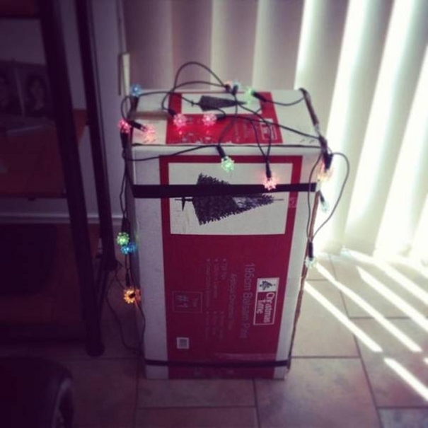 Keine Lust den Weihnachtsbaum aufzustellen