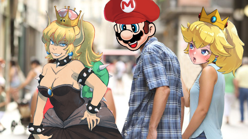 Distracted%20Boyfriend Meme Super Mario Lach dich schlapp: Lustige Bilder für den Spaßfaktor Distracted Boyfriend-Meme: Der abgelenkte Freund bin wohl ich 😊 Beziehung, Erklärung, Lustige Bilder, Lustiges zu Mann & Frau | Die Kirche des heiligen Al Bundy 4. September 2024 24