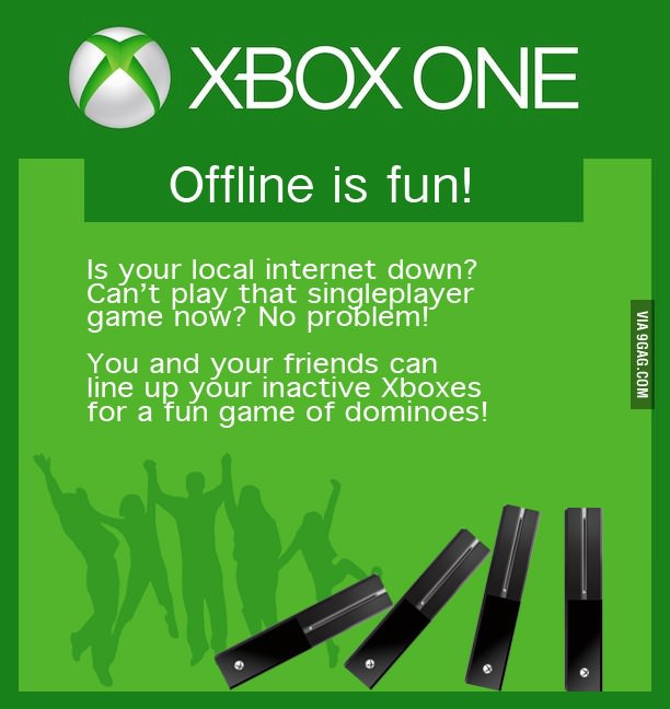 Wie man mit der Xbox One auch Offline Spass haben kann Freizeit mit Freude: Entspannung, pur Der Tag, an dem das Internet verschwand - Ein humorvoller Blick auf das Offline-Dasein Beschweren, Freizeit, Internet, Komische Begebenheiten des Lebens, Langeweile | Die Kirche des heiligen Al Bundy 18. April 2023 5
