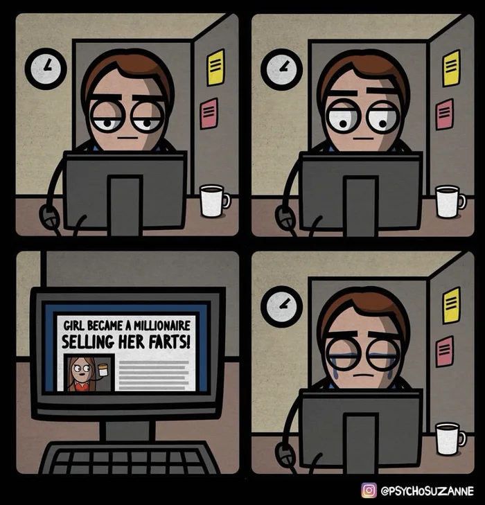 Harte Chef Witze Sarkastische Arbeitsbilder%20(2) Arbeitswahnsinn und Bürosatire Nichts sagt Chef des Jahres wie ein Schluck Spucke im Montagskaffee Arbeit, Chef, Humorvolle Alltagsgeschichten, Kaffee, Motivation | Die Kirche des heiligen Al Bundy 2. Januar 2025 6