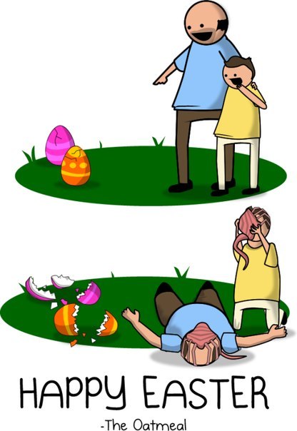 Wenn Ostern dir die Eier kneift: Osterbräuche, die die Familie auseinander treiben Familie, Komische Begebenheiten des Lebens, Ostern | Die Kirche des heiligen Al Bundy 27. März 2024 6