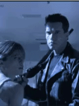 Parodie der Terminator 2 Szene Kaninchen kommt durch Gitter Freizeit mit Freude: Entspannung, pur Parodie der Terminator 2 Szene. Kaninchen kommt durch Gitter