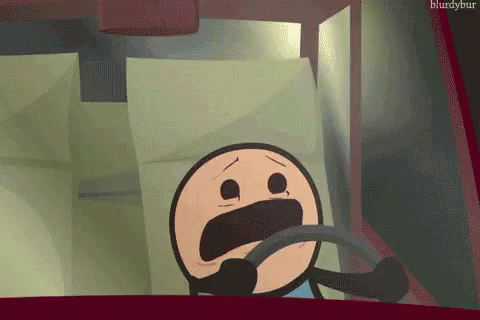 Comic Gif beim Autofahren schreien Menschliche Marotten: Lustige Geschichten aus dem Leben Comic gif beim Autofahren schreien