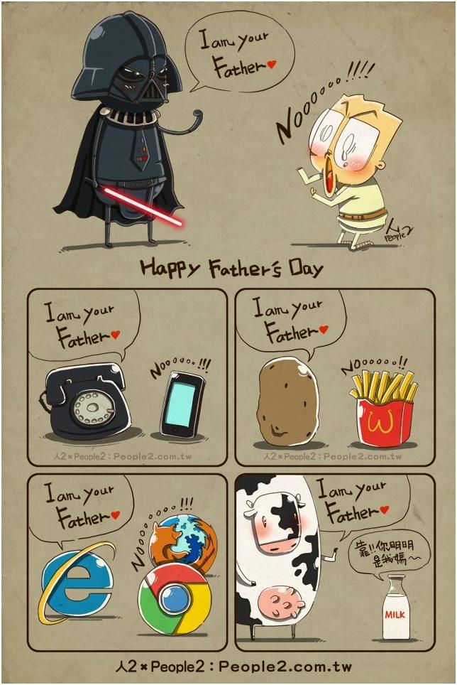 i'm your father darth vader milk browsers 302697 Komische Familienabenteuer und schräge Verwandtschaft Gen-Z Abkürzungen: Deine Kinder sprechen in Rätseln, und du bist der DAU Kinder, Komische Begebenheiten des Lebens, Ratschlag, Wissen zum lachen | Die Kirche des heiligen Al Bundy 8. September 2024 7