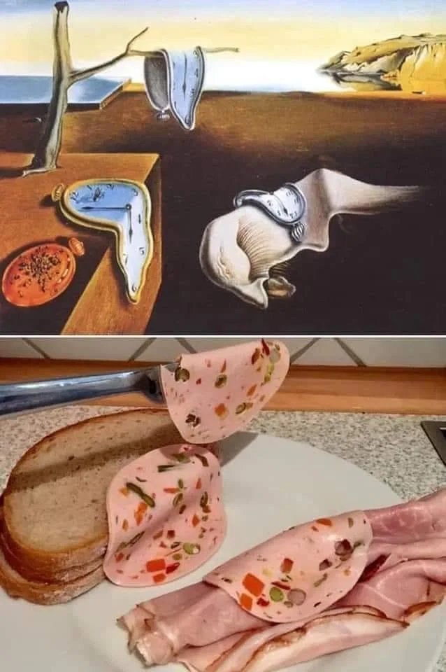 Kunst aus Paprikalyoner aus langeweile mit dem Essen spielen Menschliche Marotten: Lustige Geschichten aus dem Leben Kunst aus Paprikalyoner - Aus Langeweile mit dem Essen spielen