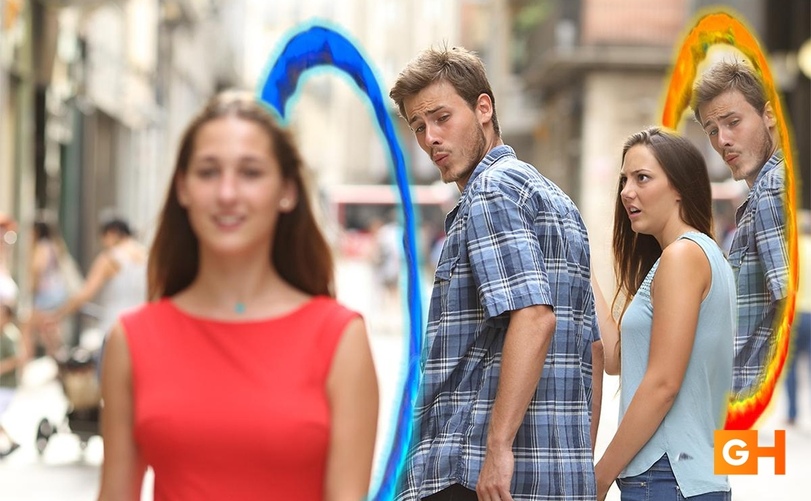 Distracted%20Boyfriend Meme Portal Lach dich schlapp: Lustige Bilder für den Spaßfaktor Distracted Boyfriend-Meme: Der abgelenkte Freund bin wohl ich 😊 Beziehung, Erklärung, Lustige Bilder, Lustiges zu Mann & Frau | Die Kirche des heiligen Al Bundy 4. September 2024 22