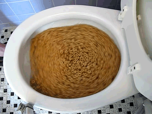 Kornflakes kreisen hypnotischen in der Toilette Wissenswertes mit Witz und Humor Essen ohne Sauerei - Wie man isst, ohne sich überall zu bekleckern Kochen, Komische Begebenheiten des Lebens, Lustige Menschen, Tipps | Die Kirche des heiligen Al Bundy 8. Mai 2023 17