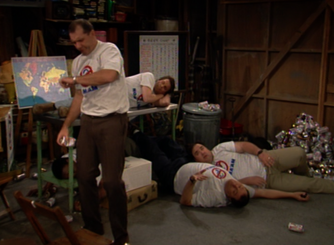 Al Bundy nach Bierverkostung will Peggy vom Bingo abholen Eine schrecklich nette Familie NO MA'AM (National Organization of Men Against Amazonian Masterhood) | Die Kirche des heiligen Al Bundy 14. Januar 2024 9