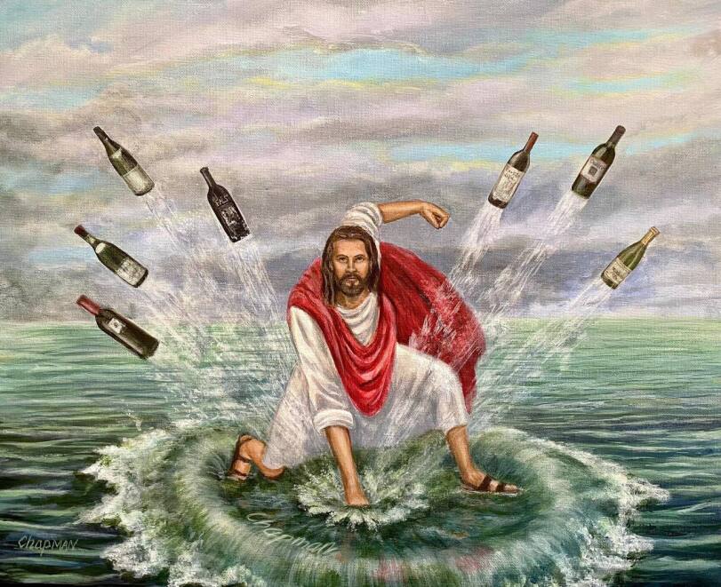 Was würde Jesus als moderner Mindestlohn-Biertrinker tun? Alltagsgott, Lustige Bilder, Spaß-Religion | Die Kirche des heiligen Al Bundy 15. Oktober 2023 2