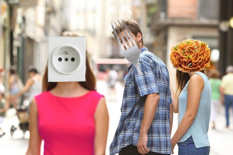 Distracted%20Boyfriend Meme%20(6) Lach dich schlapp: Lustige Bilder für den Spaßfaktor Distracted Boyfriend-Meme: Der abgelenkte Freund bin wohl ich 😊 Beziehung, Erklärung, Lustige Bilder, Lustiges zu Mann & Frau | Die Kirche des heiligen Al Bundy 4. September 2024 13