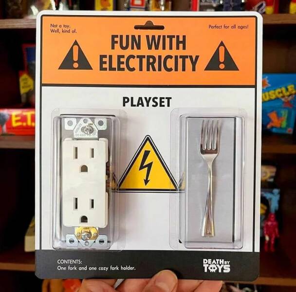 Spass mit Elektrizitaet Playset Verrueckte Produkte Heitere Haushaltsmomente mit einem Augenzwinkern Die witzigsten DIY-Fails: Wenn Heimwerken zum Comedy-Event wird Dumm, Haushalt, Heimwerker, Komische Begebenheiten des Lebens | Die Kirche des heiligen Al Bundy 27. April 2023 10