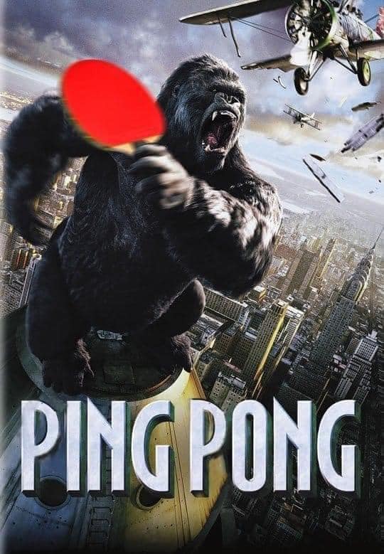King Kong Parodie Ping Pong mit Flugzeugen spielen Freizeit mit Freude: Entspannung, pur Kind Kong Parodie - Ping Pong mit Flugzeugen spielen