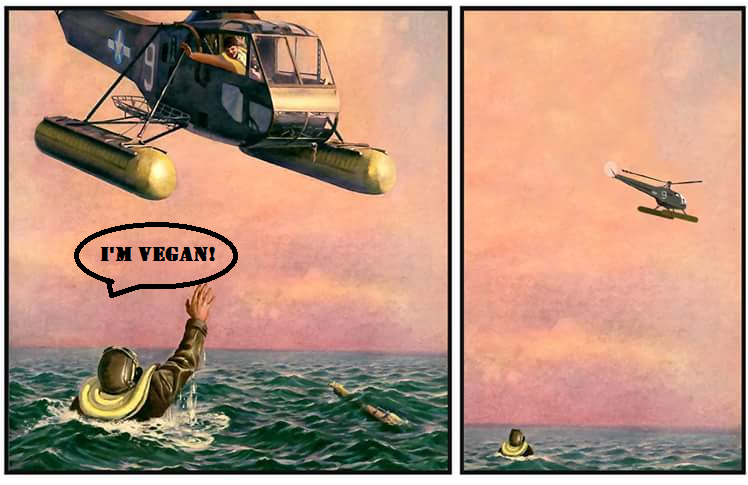 Veganer gegen Fleischesser lustige argumentative Bilder zum lachen%20(1) Wissenswertes mit Witz und Humor Fleischesser und Veganer teilen eine Sache: Sie beide hassen einander Beschweren, Kochen, Komische Begebenheiten des Lebens, Lustige Menschen, Lustiges über Tiere, Streit | Die Kirche des heiligen Al Bundy 4. Januar 2025 9