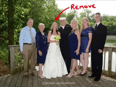 Foto rutuschiert Photoshop Ehefrau und Familie entfernt Ehechaos und Beziehungsspaß - Amüsante Liebeserlebnisse Wenn die Liebe schmilzt - Käse überbackene Partnerschaft - das ultimative Beziehungsrezept Beziehung, Ehe, Komische Begebenheiten des Lebens, Lustiges über das Leben, Ratschlag | Die Kirche des heiligen Al Bundy 20. April 2023 7
