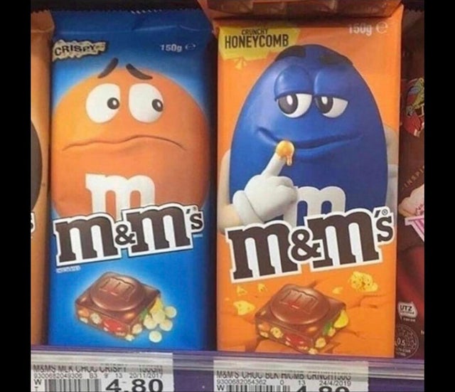 Popel am Finger M und M Verpackung witzig Freizeit mit Freude: Entspannung, pur Popel am Finger M&M Verpackung witzig