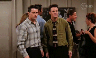 Friends erste erschrecken, danach darüber lachen
